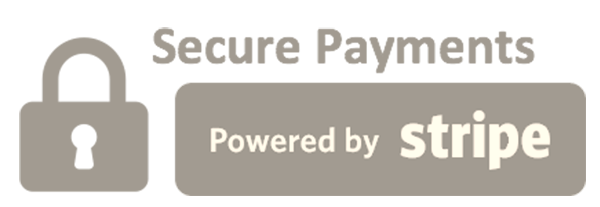 Secure payments by Stripe